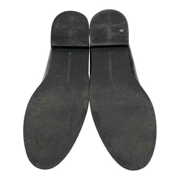 Banana Republic Factory Black Leather Classic Penny Loafers Flats Women’s 9 - Picture 13 of 16
